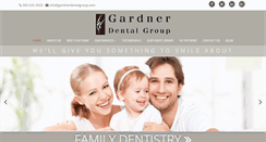 Desktop Screenshot of gardnerdentalgroup.com