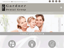 Tablet Screenshot of gardnerdentalgroup.com