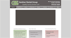 Desktop Screenshot of gardnerdentalgroup.net